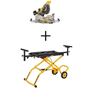 Dewalt Corded 12" Sliding Miter Saw with Rolling Stand - $649