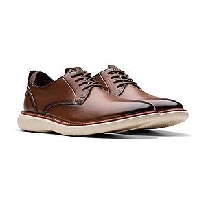 Clarks Brantin Plain Mens Round Closed Toe Oxford Shoes $64.99