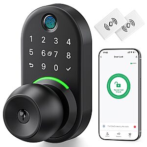 Keypad Smart Door Knob Lock, Yamiry Fingerprint Keyless Entry Handle Lock $64.5