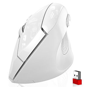 [Prime] Memzuoix Large Ergonomic Vertical Wireless Mouse (White, AAA Battery Powered) $9.49 + Free Shipping