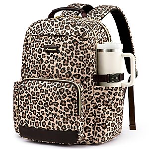 LOVEVOOK Laptop Backpack for Women with Pouch Pocket for Large Capacity Cup,15.6 Inch Laptop Computer Bag Travel Backpack $33.99
