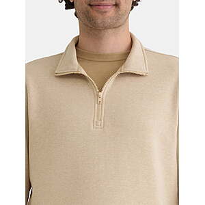 Athletic Works Men's Active Fleece Quarter Zip Sweatshirt 2X-5X $4.27