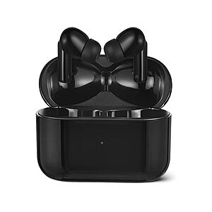 Amazon Basics Bluetooth 5.4 True Wireless Earbuds, IPX4 Waterproof, in-Ear with Mic, 28 Hours Battery Life, Charging Case, Black $11.99