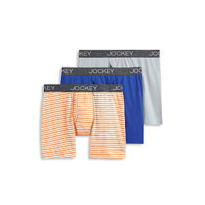 3-PK Jockey Men's StayNew® Cotton Blend Boxer Brief SMALL $3.63+