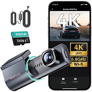Botslab HK40 PLUS 4K Mini Front Dash Cam w/ Hardwire Kit & 32GB SD Card $72 + Free Shipping