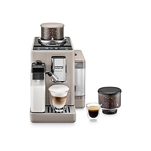 $839.99 | De'Longhi Rivelia Automatic Espresso Grinder Machine w/ Milk Frother (Beige) at Woot!