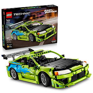827-Pc LEGO Technic Fast & Furious Mitsubishi Eclipse (42229) + $11.70 Walmart Cash $52 + Free Shipping