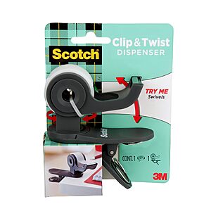 [AC] $4.38: Scotch Desktop Tape Dispenser, 1 Dispenser C19-CLIP-CCW at Amazon