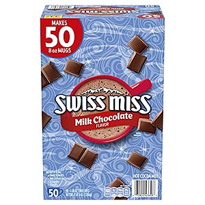 [SnS, AC] $5.68* | 50-ct 1.38-oz Swiss Miss Milk Chocolate Flavor Hot Cocoa Mix at Amazon