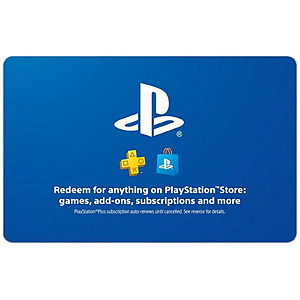 $250: Sony PlayStation Store $250 Gift Card (Email Delivery) + Bonus $40 PlayStation eGift Card at Newegg