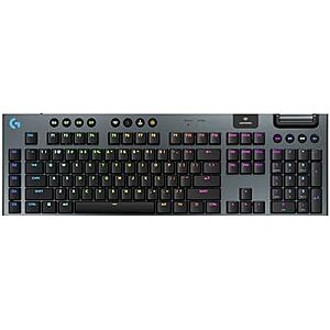 [AC] $116.99* | Logitech G915 X Lightspeed Wireless Gaming Keyboard (Clicky) - Black at Amazon