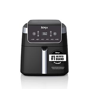Ninja Air Fryer XL with MaxCrisp, 6.5 Qt, 6-in-1, Grey, AF181 | Max crisp, air fry, roast, bake, reheat, dehydrate, 1750W, 450F max, Fits 9 lbs wings $99.99
