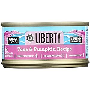 [SnS, AC] $6.59 | 24-Pack 2.75-Oz BIXBI Liberty Canned Wet Cat Food (Tuna and Pumpkin) at Amazon (27.5￠ each)