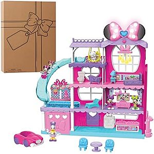 [AC] $38.94* | 21-Piece Just Play Disney Junior Minnie Mouse Ultimate Mansion 4-Story Dollhouse Playset at Amazon