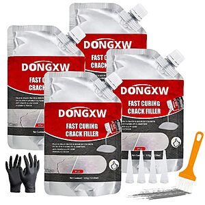 4-Pack 12.08-Oz Dongxw Concrete Crack Filler Sealant $23.39 + Free Shipping w/ Prime or on $35+