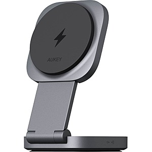 2-in-1 MagSafe Travel Qi2 Wireless Charging Stand (Gray) $19.99 + Free Shipping