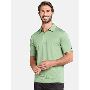 $4.75: Russell Athletic Men's Performance Polo Shirt with Short Sleeves (Select Colors and Sizes) at Walmart.com