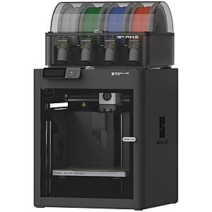 Bambu Lab P1S Combo 3D Printer w/ AMS Multi-Color Printing $479 + Free Shipping