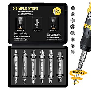 HSS Screw and Bolt Extractor Set $4.19 + Free Shipping w/ Prime or on $35+