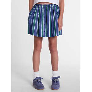 $2.96: Weekend Academy Striped Button Front Pleated Skort, Sizes 4-12 at Walmart.com