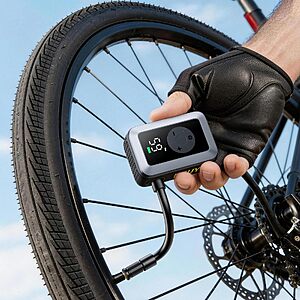 Amazon: Dsuy 120 PSI Mini Electric Bike Tire Pump w/ Digital Gauge & Auto Stop $34.99 w/ Code