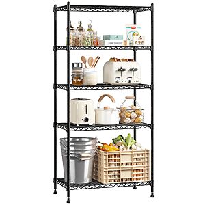 Amazon: Romorgniz 5-Tier 1010-Lb Adjustable Narrow Metal Storage Shelving $29.99 w/ Code