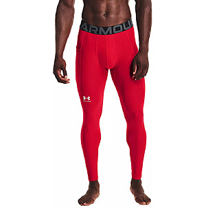 Under Armour Men's HeatGear Armour Leggings (Red/White) $14.97 + Free Shipping on $49