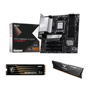 MSI PRO B850M-P WIFI Motherboard, 16GB Teamgroup DDR5 Memory, 1TB NVMe Storage Kit - $299.99