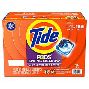 $22.49 B&M COSTCO Tide Pods Laundry Detergent Pods, Spring Meadow, 156-count