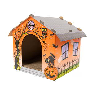 Kitty City Halloween Indoor Cat Scratching Posts and Houses (Pumpkin Cat, Haunted House, Ghost, Witch Hat) from $9.97 + Free S&H w/ Walmart+ or on $35+