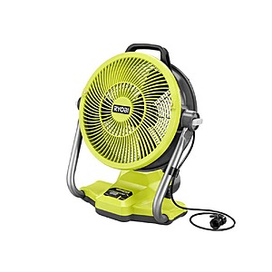 Select Home Depot: RYOBI ONE+ 18V Whisper Series 12 in. Misting Air Cannon Fan (Tool Only) $42.06