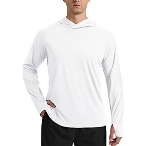 UPF 50+ Fishing Shirts for Men - Long Sleeve UV Sun Protection Hoodie $6.74