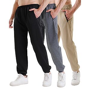 Amazon – 3-Pack Men’s Athletic Jogger Sweatpants $21.49 w/ Code