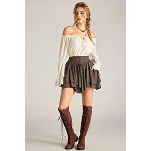 Amazon – Scarlet Darkness Women’s Layered Renaissance Mini Skirt $12.50 w/ Code