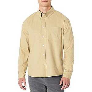 $1.94 to $3.66 Amazon Essentials Men's Modern Oversized-Fit Cotton Oxford Button-Down Shirt