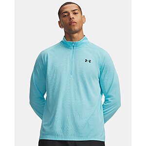 Under Armour Men's  UA Tech Textured Half-Zip Pullover (Fresco Blue / Black, Sizes: S-3XL) $17.26 + Free Store Pickup at Under Armour or Free Shipping on $50+