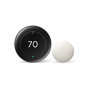 Google Nest Learning Thermostat (4th gen) + Nest Temperature Sensor (2nd gen), various colors $219.99