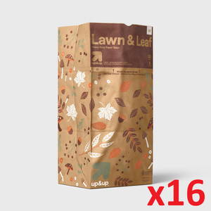 16ct - up&up 30 Gallon Fall Lawn and Leaf Paper Bags @ Target- $8.98