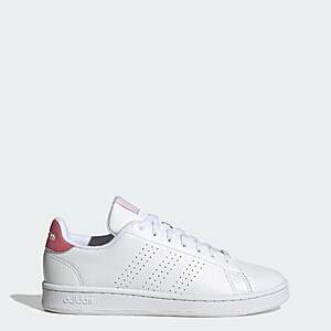adidas Women's Advantage Sneakers (Cloud White / Cloud White / Pink Strata, Sizes: 5-11) $17.40 + Free Shipping New Customers