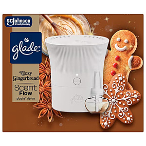Glade Scent Flow Plugins Air Freshener Starter Kits (Various) + $6 Walmart Cash $ 11.98 + Free S&H w/ Walmart+ or on $35+ or Free Store Pickup at Walmart $11.98