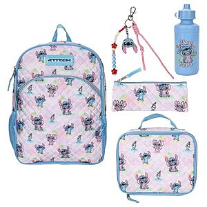 5-Piece Disney Stitch Quilted Backpack & Lunchbox Set $11.49 + Free Shipping on $35+