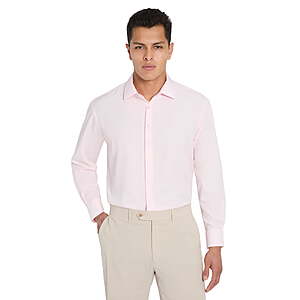 Chaps Men's Performance Dress Shirt (Pink) $5 + Free S&H w/ Walmart+ or $35+