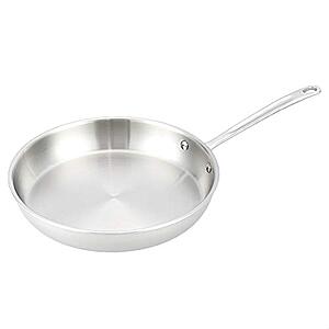 $21.93* | 12" Amazon Basics Tri-Ply Stainless Steel Fry Pan at Amazon
