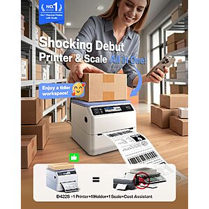 Amazon – Phomemo D422S Bluetooth 4x6 Label Printer w/ Scale $169.99 w/ Code