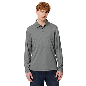 $3.30 to $6.41 Amazon Essentials Men's Slim Fit Long Sleeve Quick Dry Golf Polo Shirt