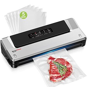 Bonsenkitchen Vacuum Sealer Machine $17.80 @ Amazon