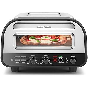 $199.98* | Chefman 12" Indoor Electric Pizza Oven (Stainless Steel) at Amazon