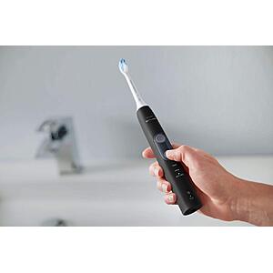 Philips Sonicare 5300 Rechargeable Electric Toothbrush, 3 Brush Head, Black $74.96
