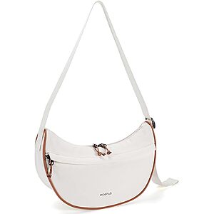 ECOHUB Anti-Theft Crossbody Crescent Bag for Women & Men with RFID Pocket and Adjustable Strap $8.99 AC