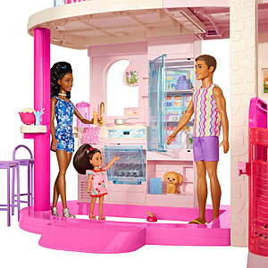 $185 FS and Free Assembly WALMART Barbie DreamHouse Dollhouse, 2 Pools, 2 Slides, 2 Houses, Elevator with 3 Levels & 65+ Pieces Including Furniture & Accessories